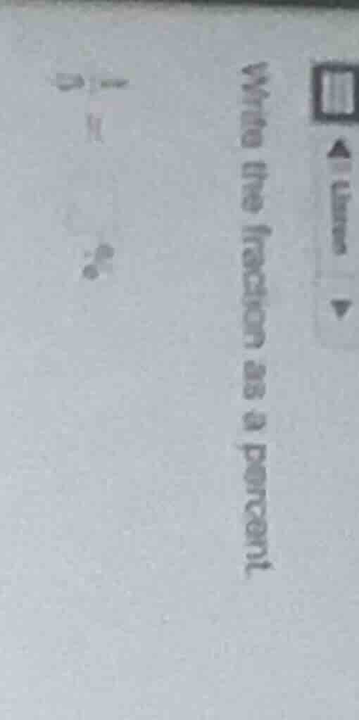 write the fraction as a percent