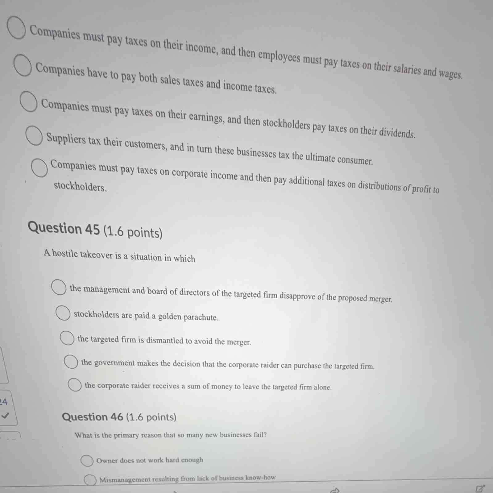 companies must pay taxes on their income, and then employees must pay t…