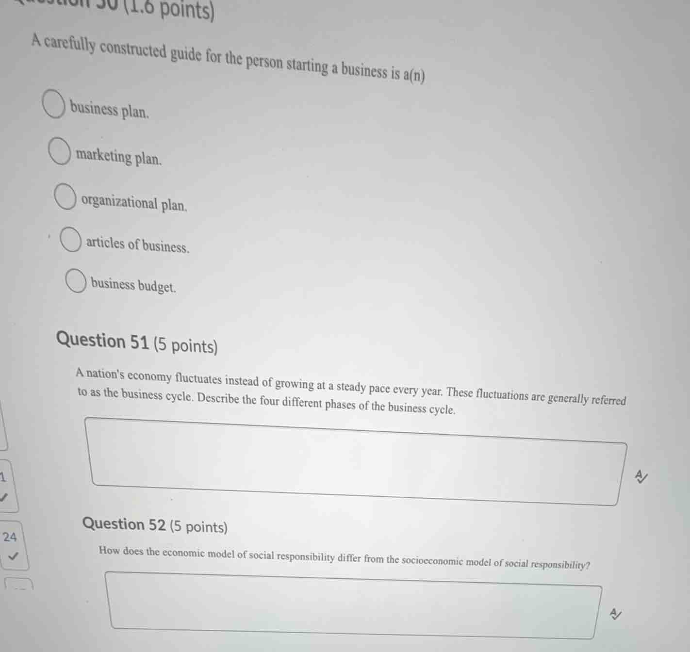 question 50 (1.6 points) a carefully constructed guide for the person s…