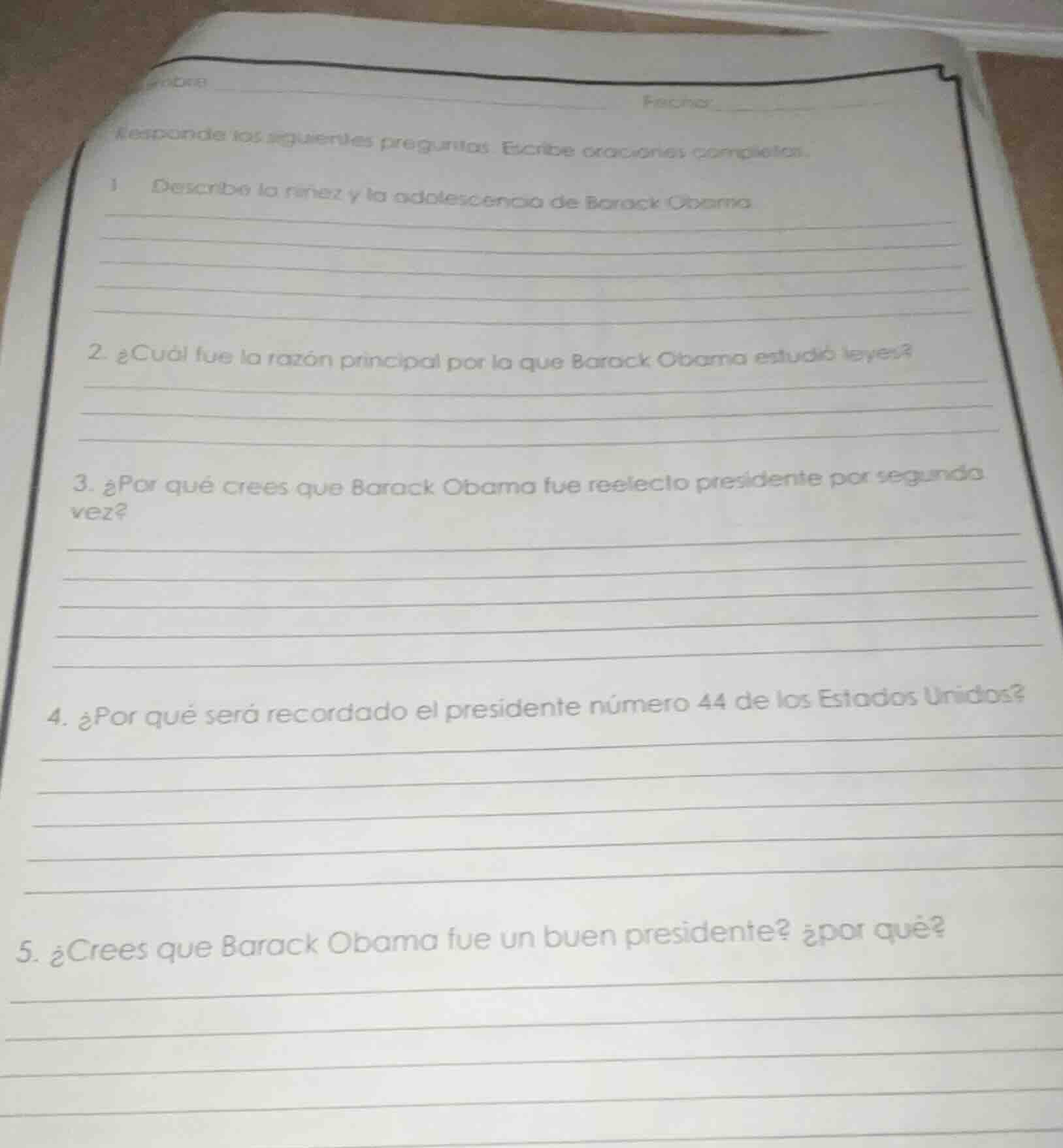 responde las siguientes preguntas. escribe oraciones completas. 1. desc…