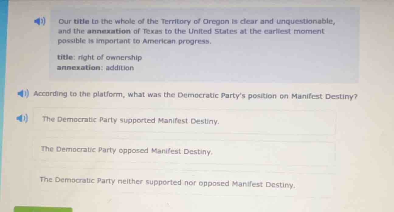 our title to the whole of the territory of oregon is clear and unquesti…