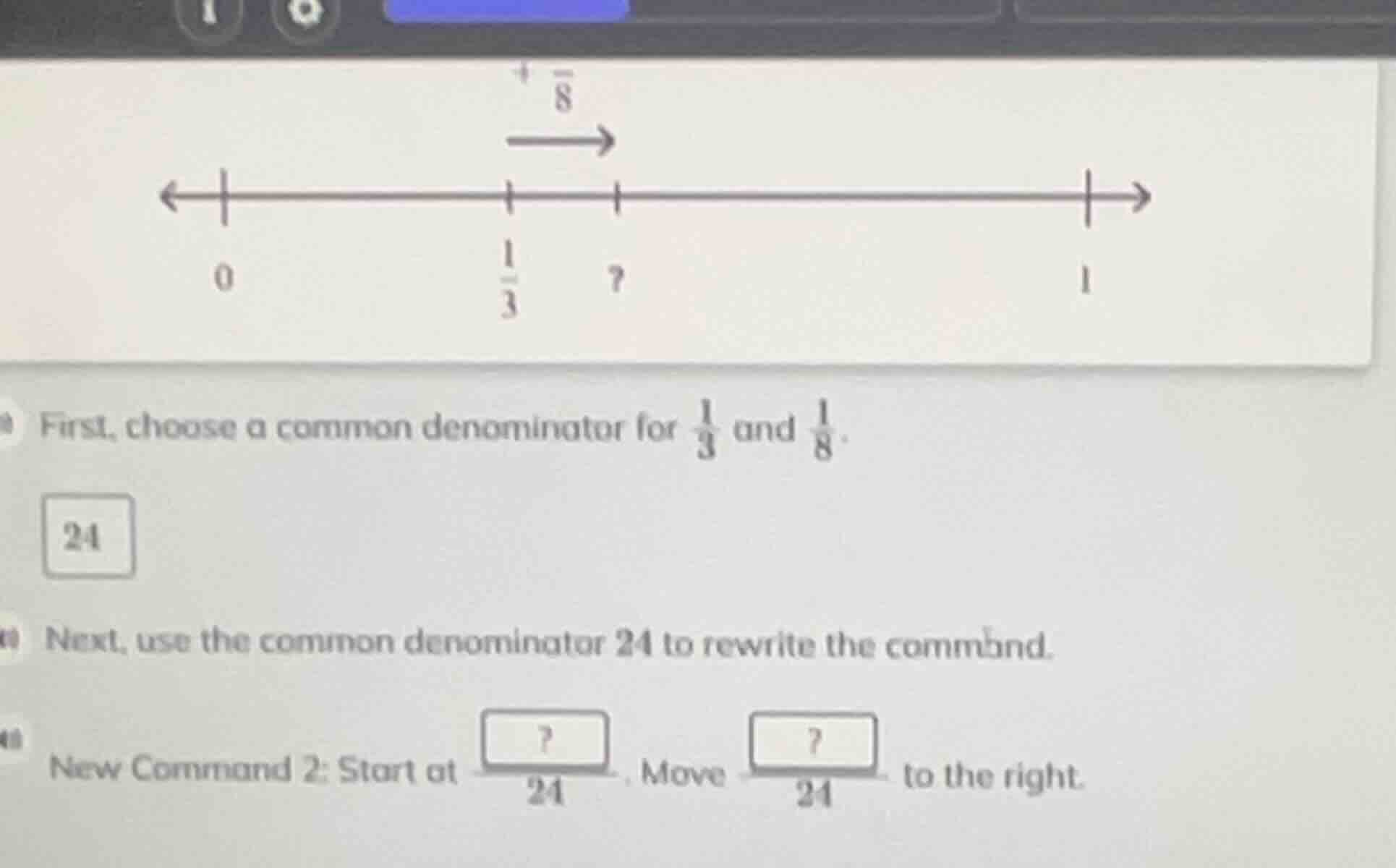 first, choose a common denominator for \\(\\frac{1}{3}\\) and \\(\\frac…