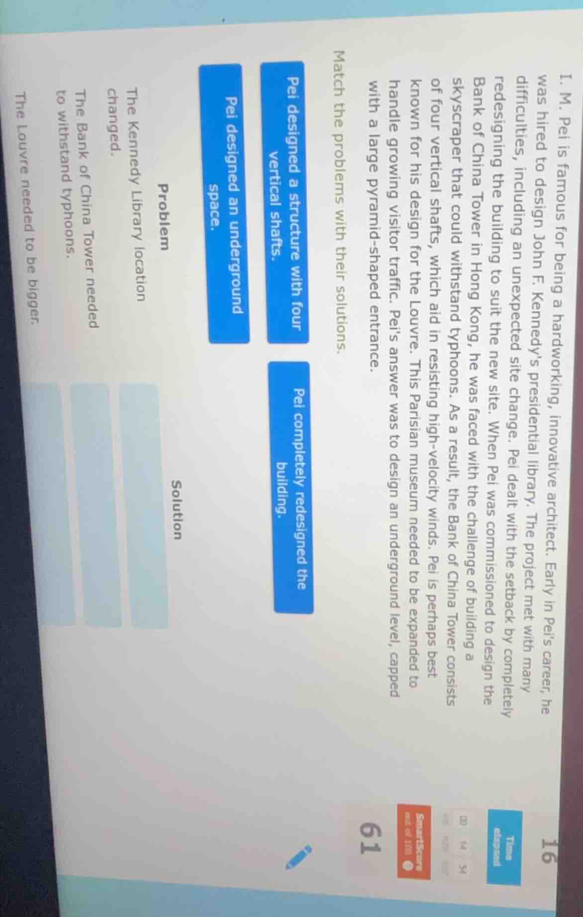 1. i. m. pei is famous for being a hardworking, innovative architect. e…