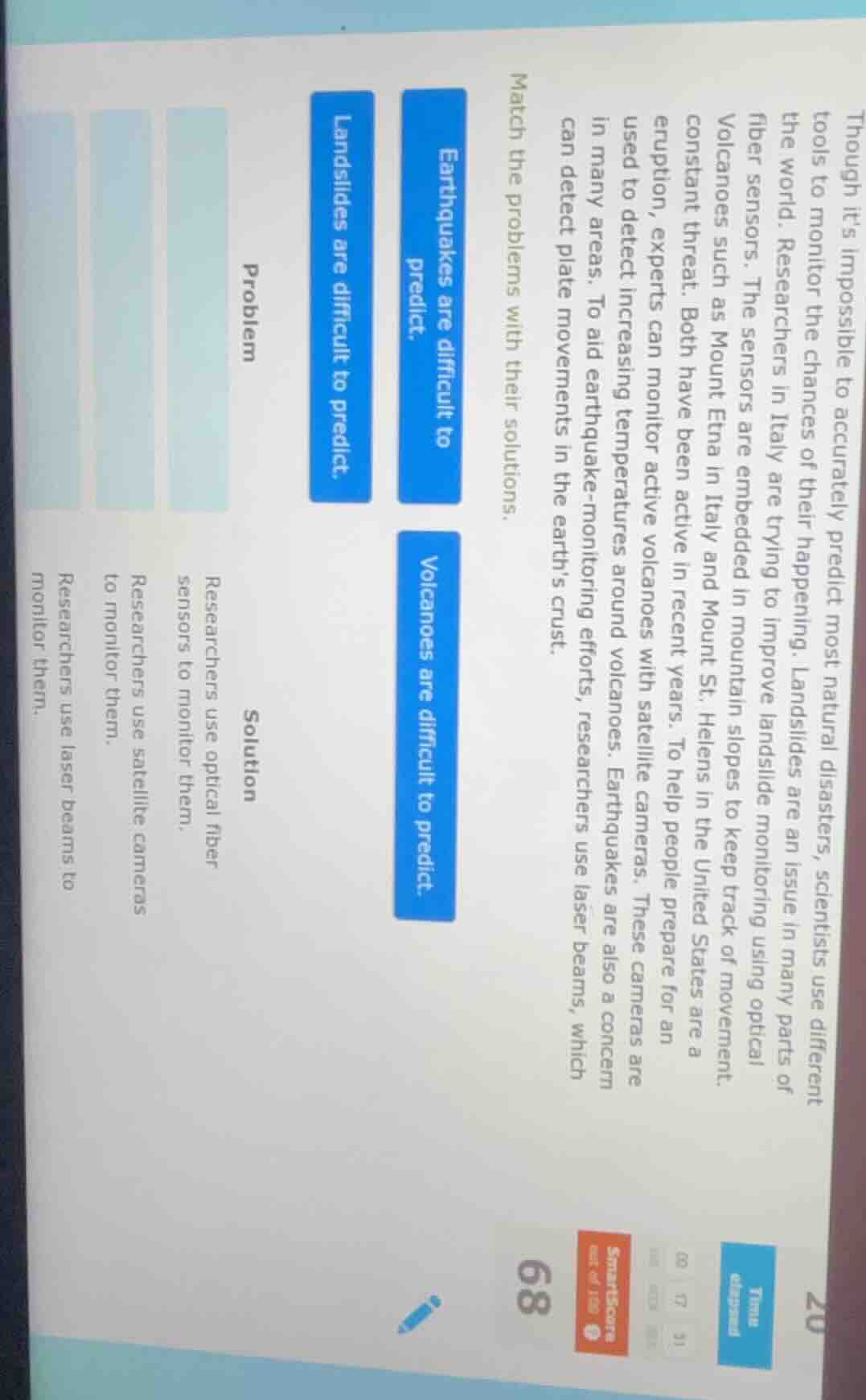 though its impossible to accurately predict most natural disasters, sci…
