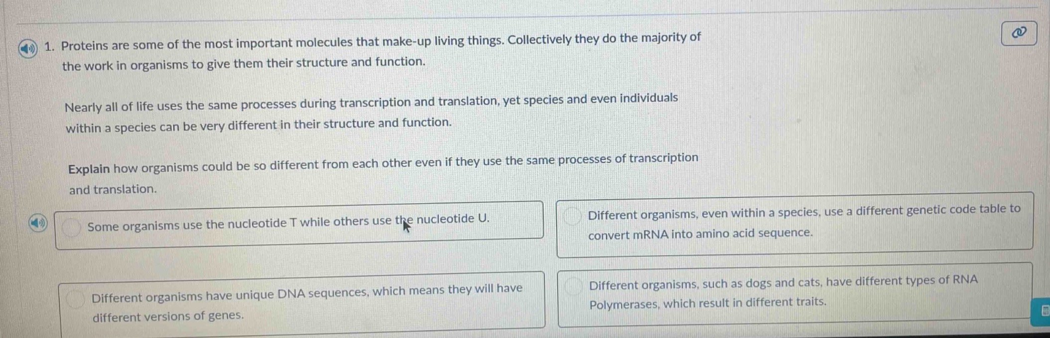 1. proteins are some of the most important molecules that make - up liv…