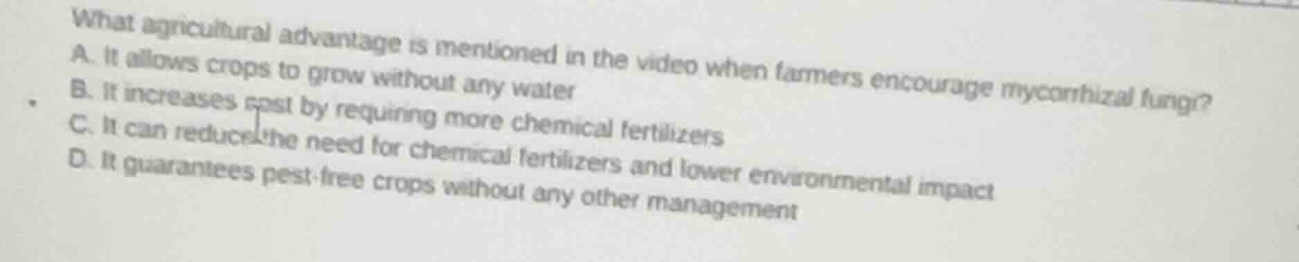 what agricultural advantage is mentioned in the video when farmers enco…