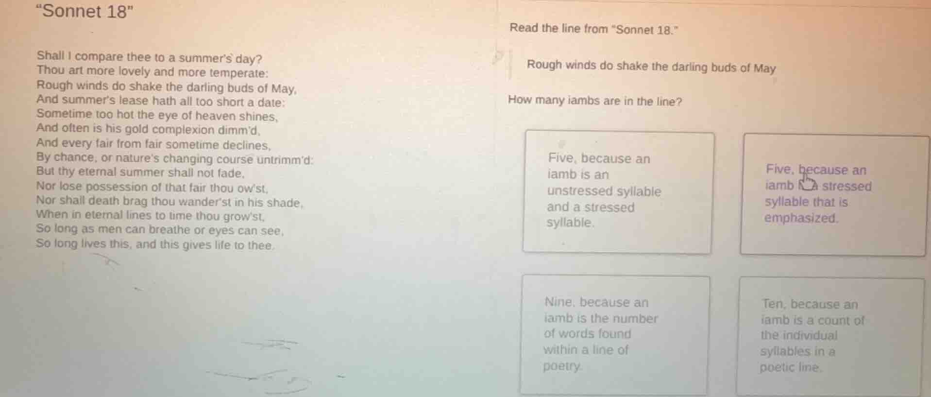 “sonnet 18” shall i compare thee to a summer’s day? thou art more lovel…