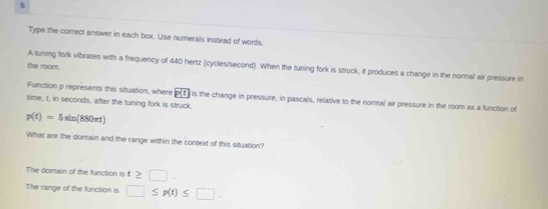 type the correct answer in each box. use numerals instead of words. a t…