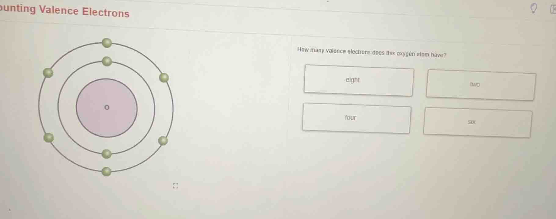 counting valence electrons how many valence electrons does this oxygen …
