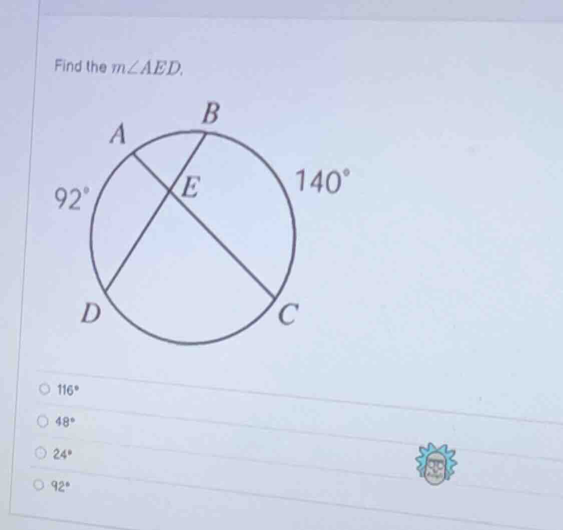 find the ( mangle aed ).