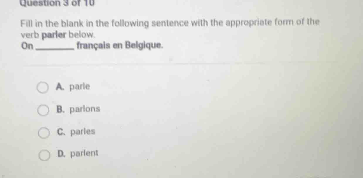 question 3 of 10 fill in the blank in the following sentence with the a…