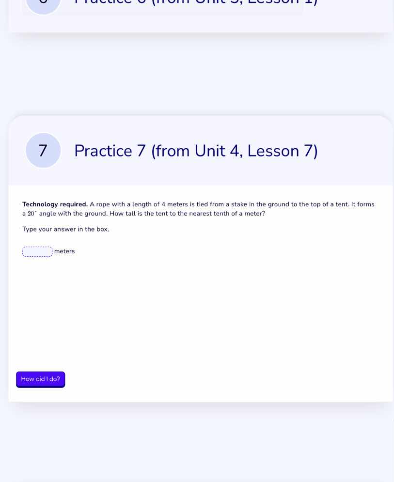 practice 7 (from unit 4, lesson 7) technology required. a rope with a l…