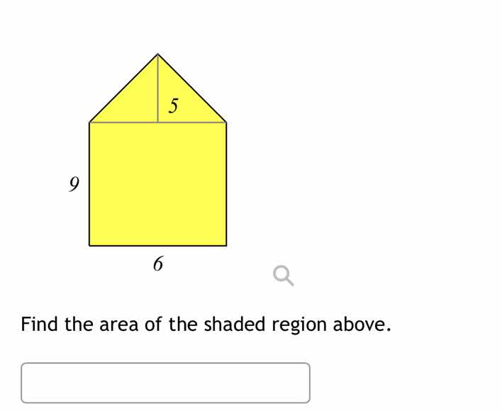find the area of the shaded region above.