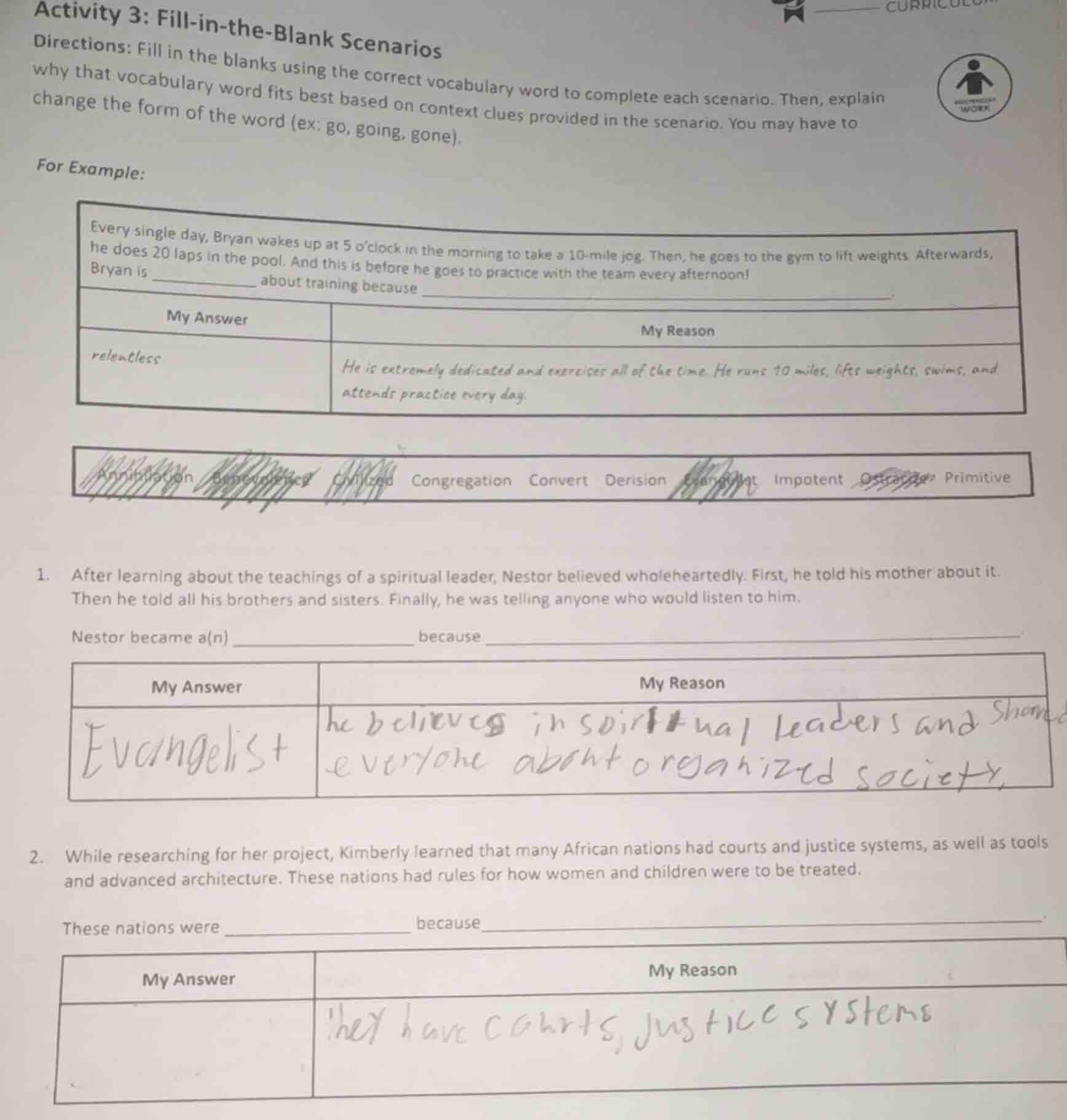 activity 3: fill - in - the - blank scenarios directions: fill in the b…