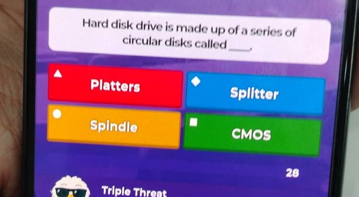 hard disk drive is made up of a series of circular disks called ___. op…