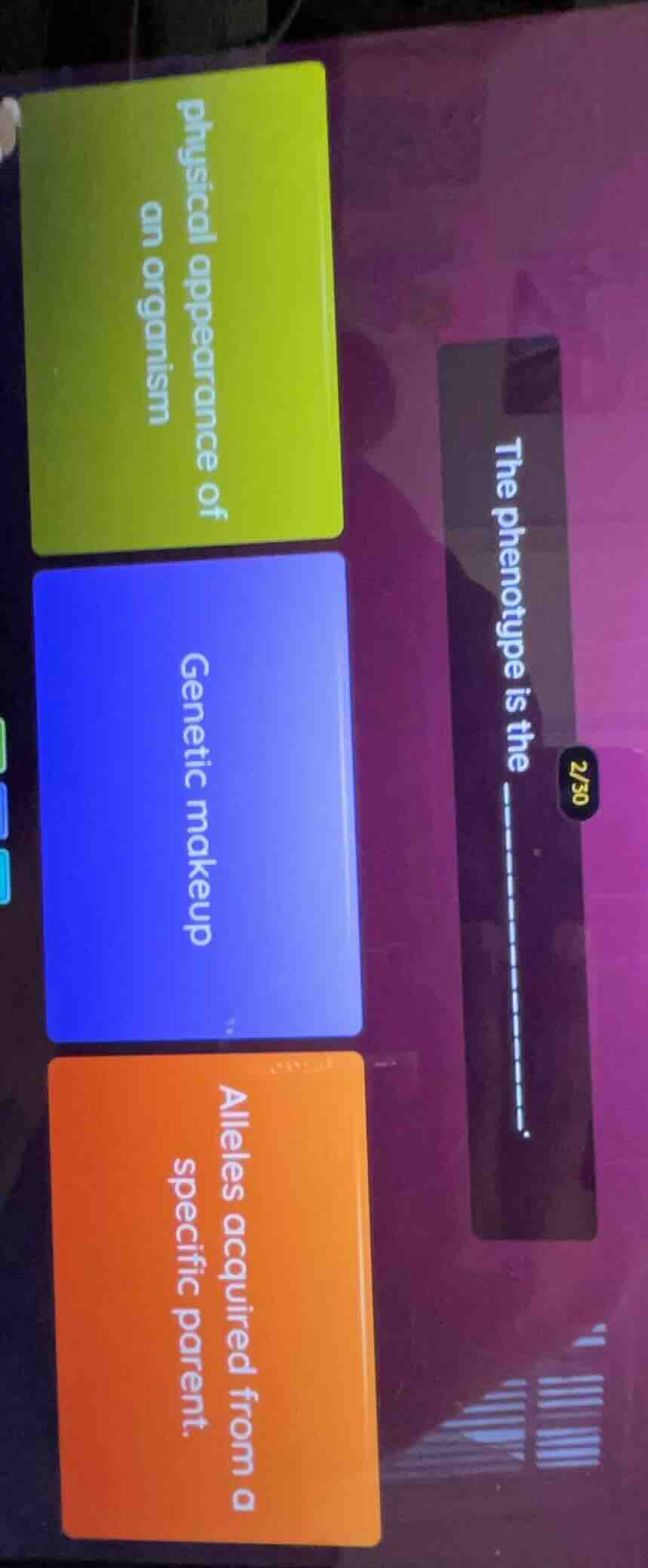 the phenotype is the ______. physical appearance of an organism genetic…