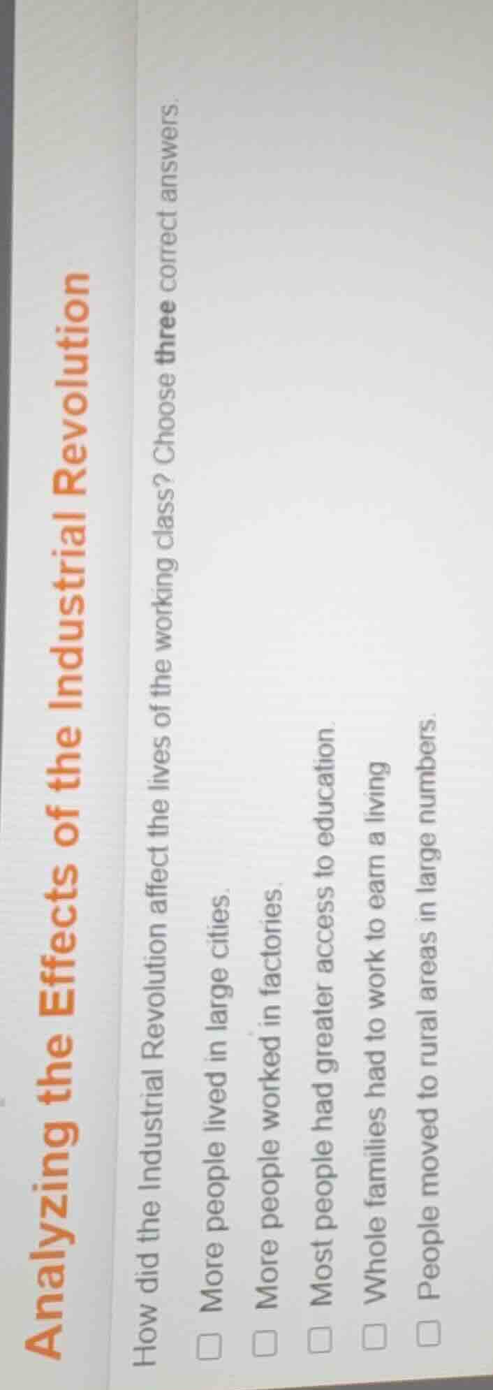 analyzing the effects of the industrial revolution how did the industri…