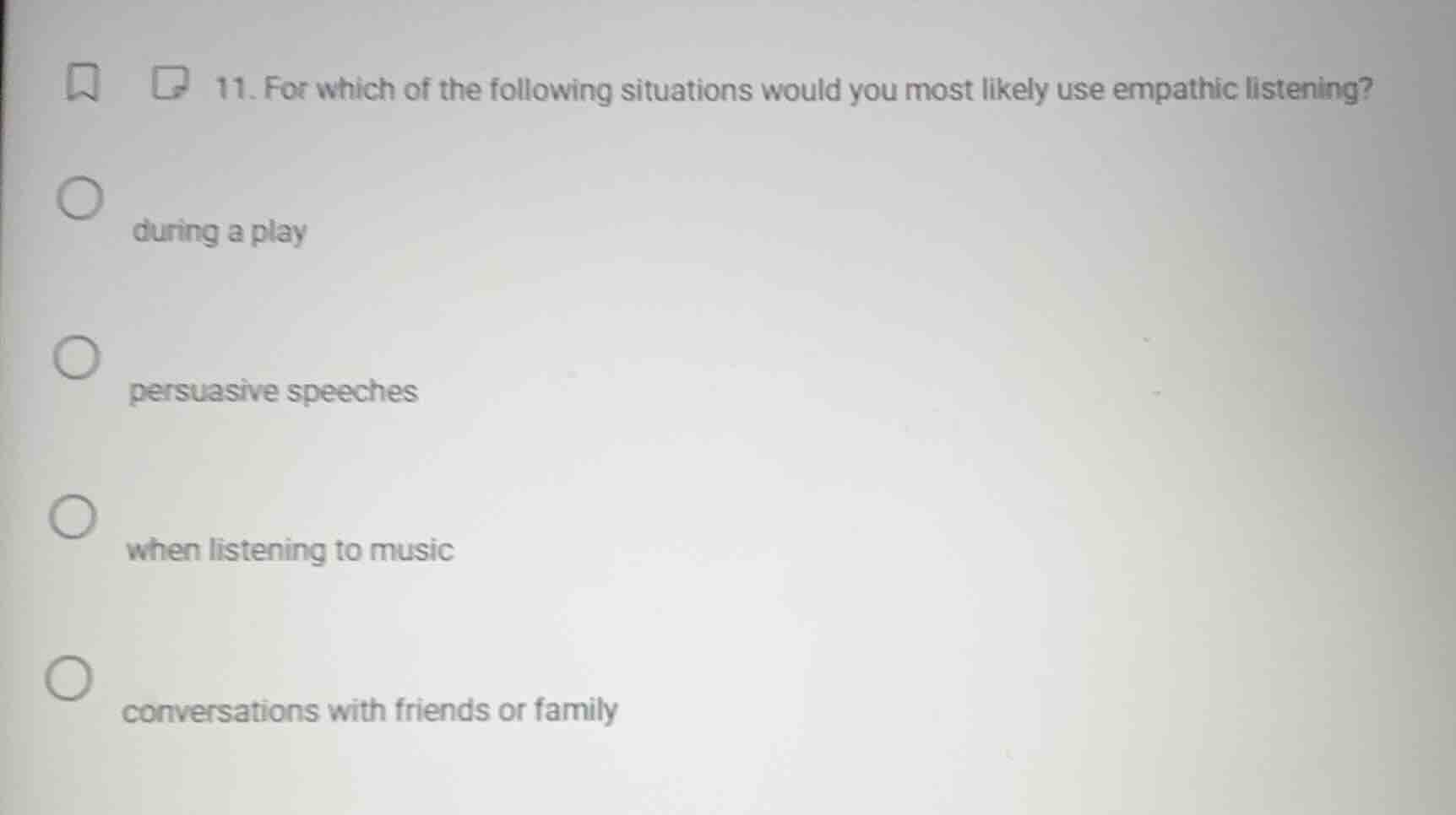 11. for which of the following situations would you most likely use emp…