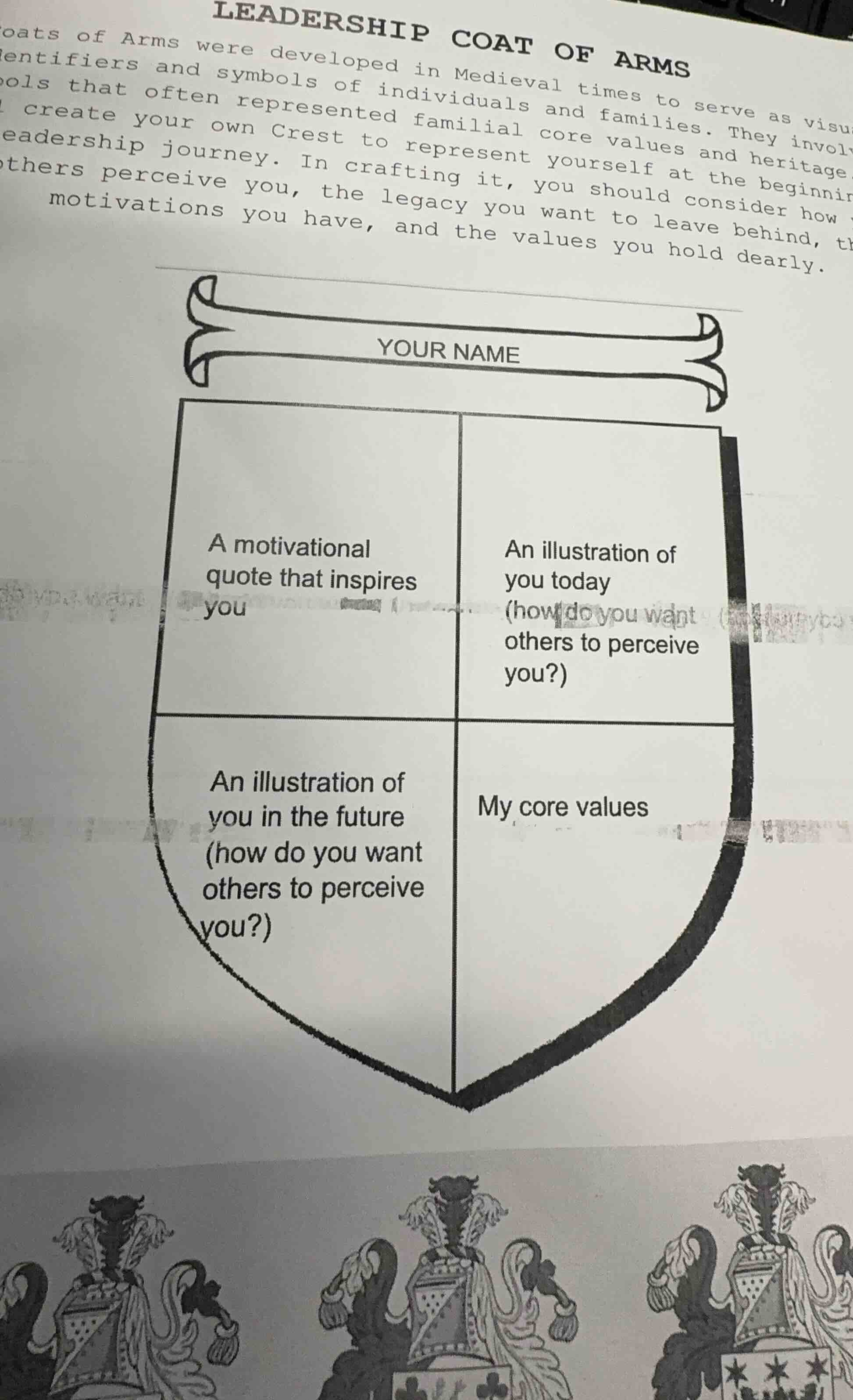 leadership coat of arms coats of arms were developed in medieval times …