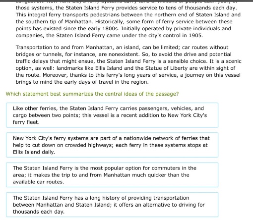 those systems, the staten island ferry provides service to tens of thou…