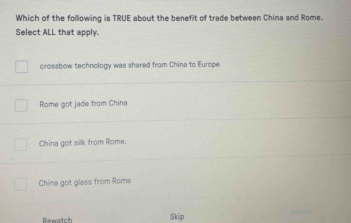 which of the following is true about the benefit of trade between china…