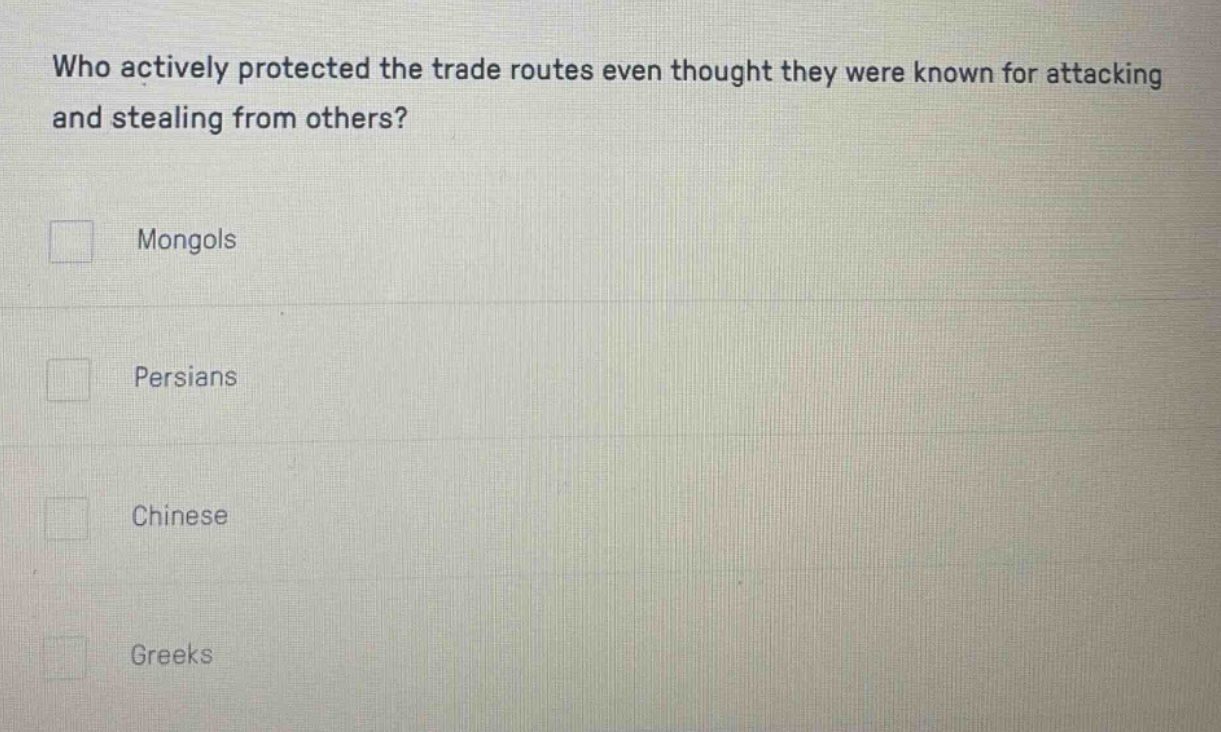 who actively protected the trade routes even thought they were known fo…