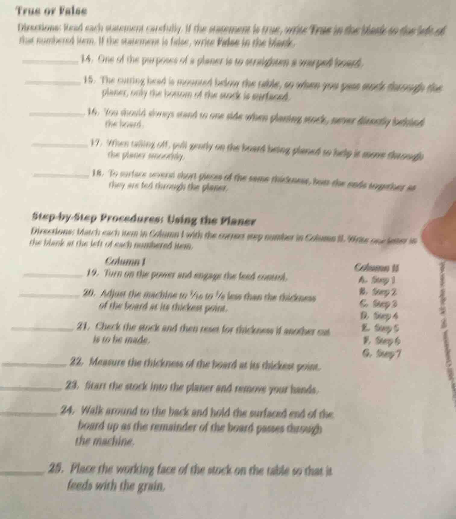 true or false directions: read each statement carefully. if the stateme…