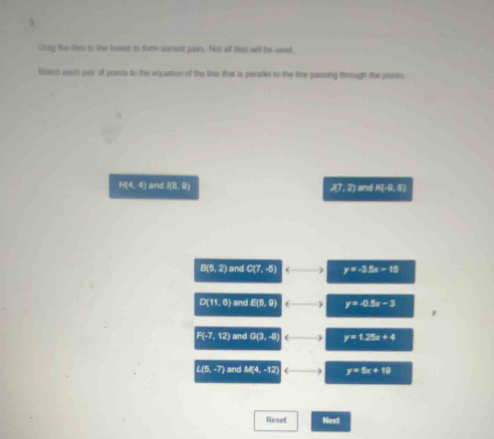 drag the tiles to the boxes to form correct pairs. not all tiles will b…