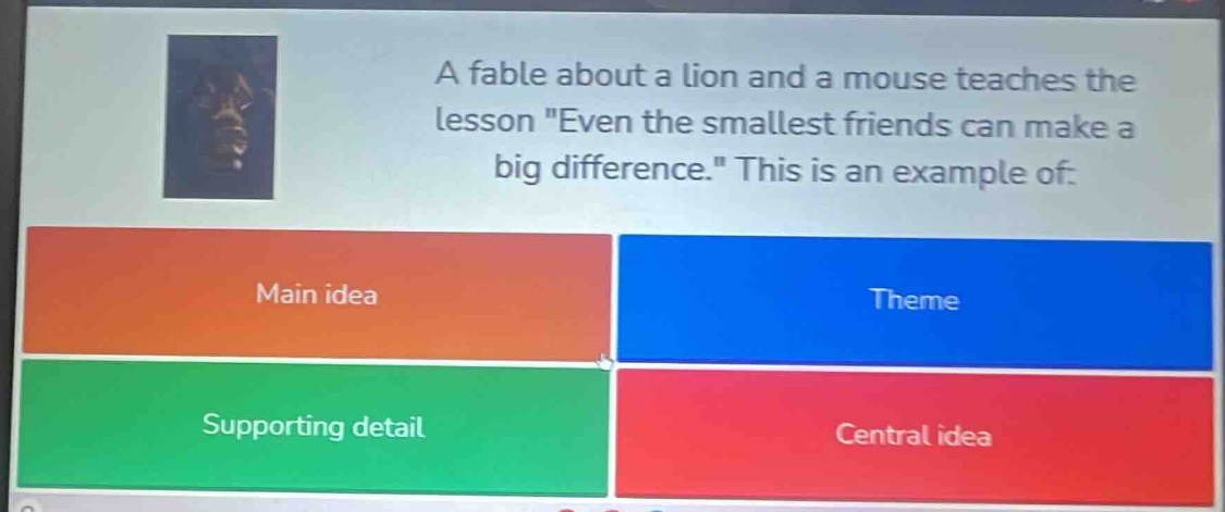 a fable about a lion and a mouse teaches the lesson \even the smallest …