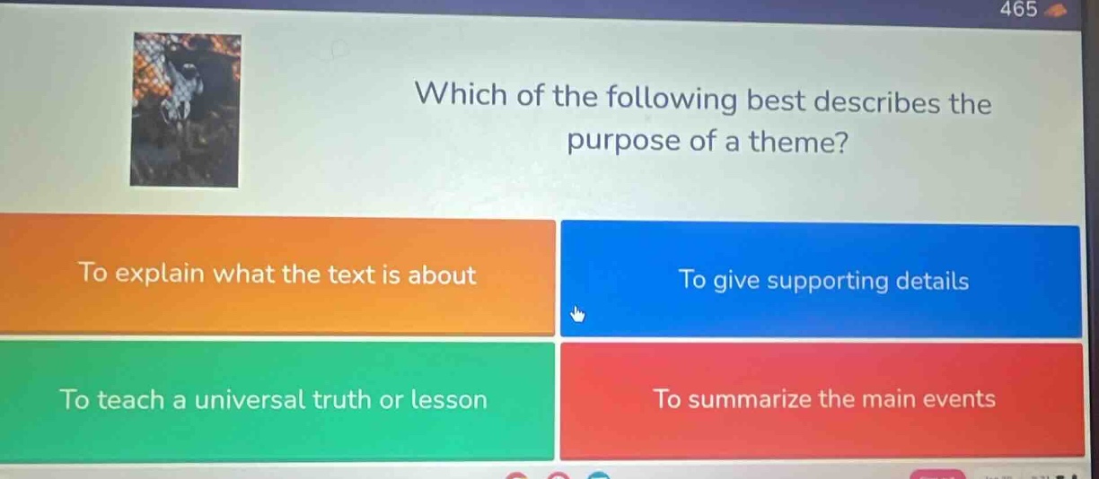 which of the following best describes the purpose of a theme? to explai…