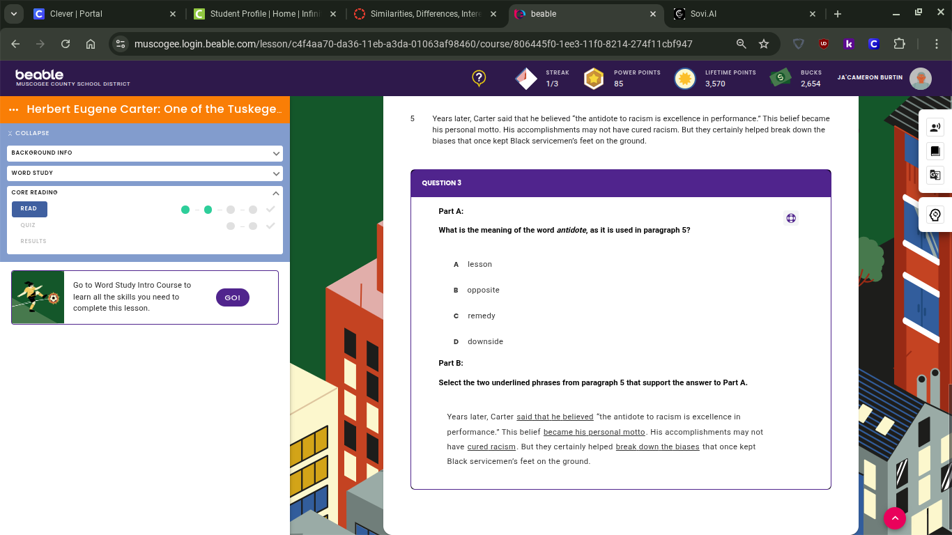 5 years later, carter said that he believed \the antidote to racism is …