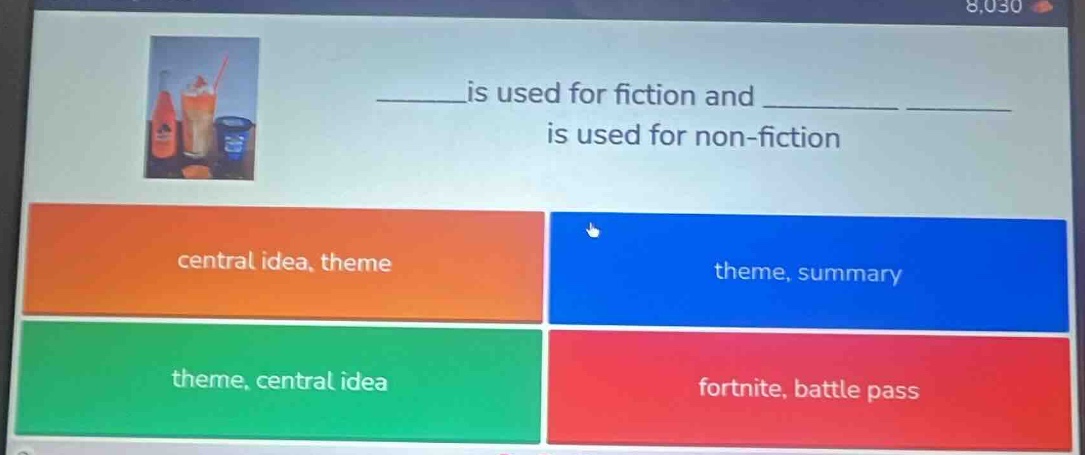 ______is used for fiction and ________ ______ is used for non - fiction…