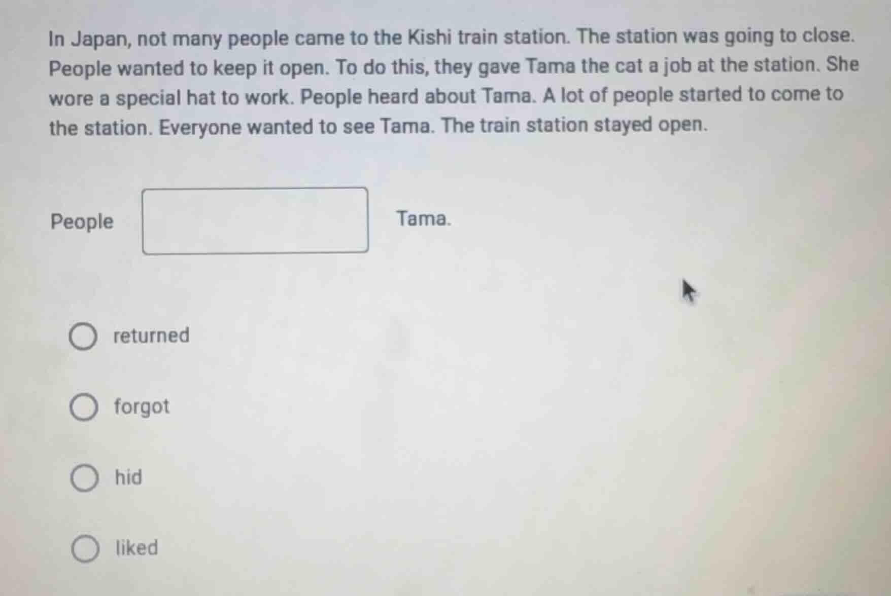 in japan, not many people came to the kishi train station. the station …