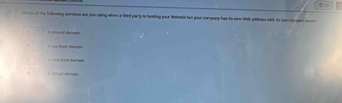 which of the following services are you using when a third party is hos…