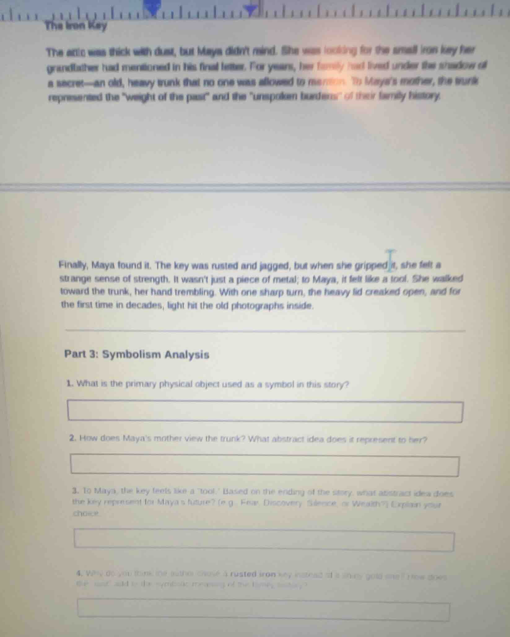 the iron key the attic was thick with dust, but maya didnt mind. she wa…