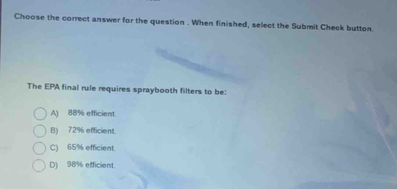 choose the correct answer for the question. when finished, select the s…
