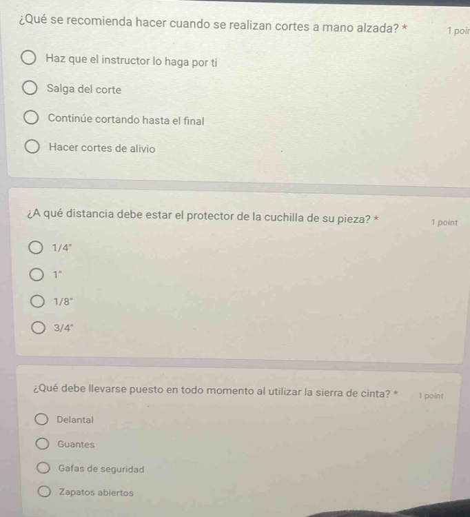 ¿qué se recomienda hacer cuando se realizan cortes a mano alzada? * haz…