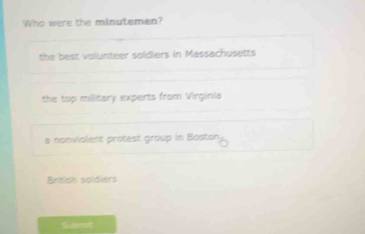 who were the minutemen? the best volunteer soldiers in massachusetts th…