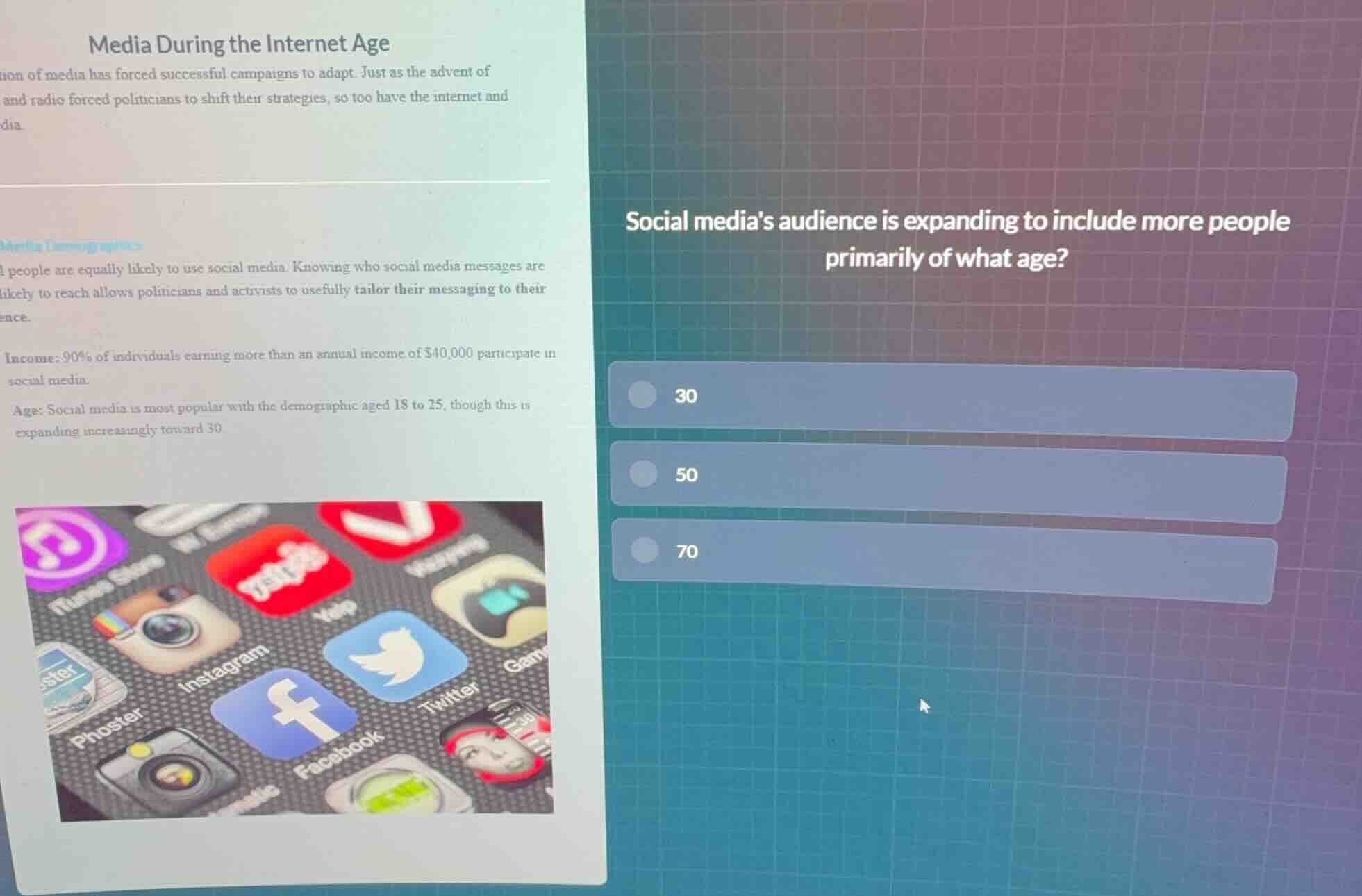 media during the internet age ion of media has forced successful campai…