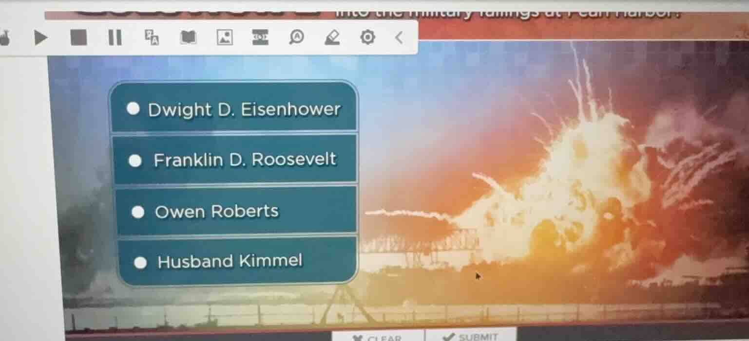 dwight d. eisenhower franklin d. roosevelt owen roberts husband kimmel