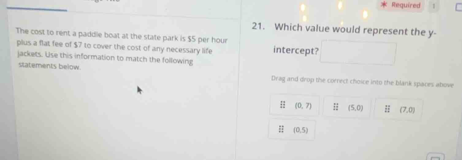 the cost to rent a paddle boat at the state park is $5 per hour plus a …
