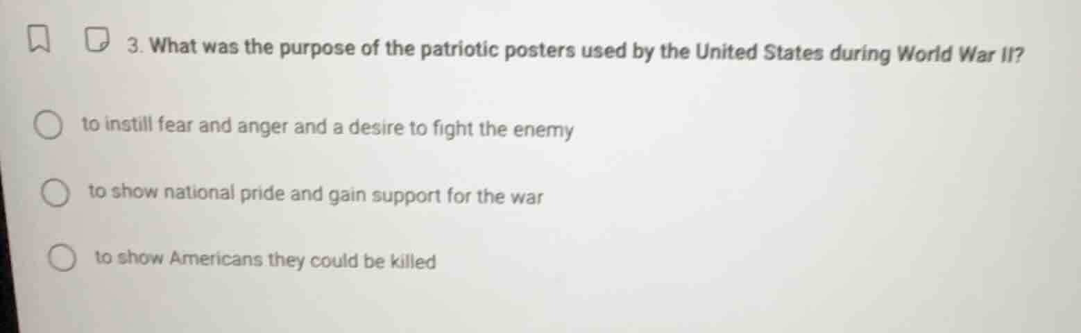 3. what was the purpose of the patriotic posters used by the united sta…