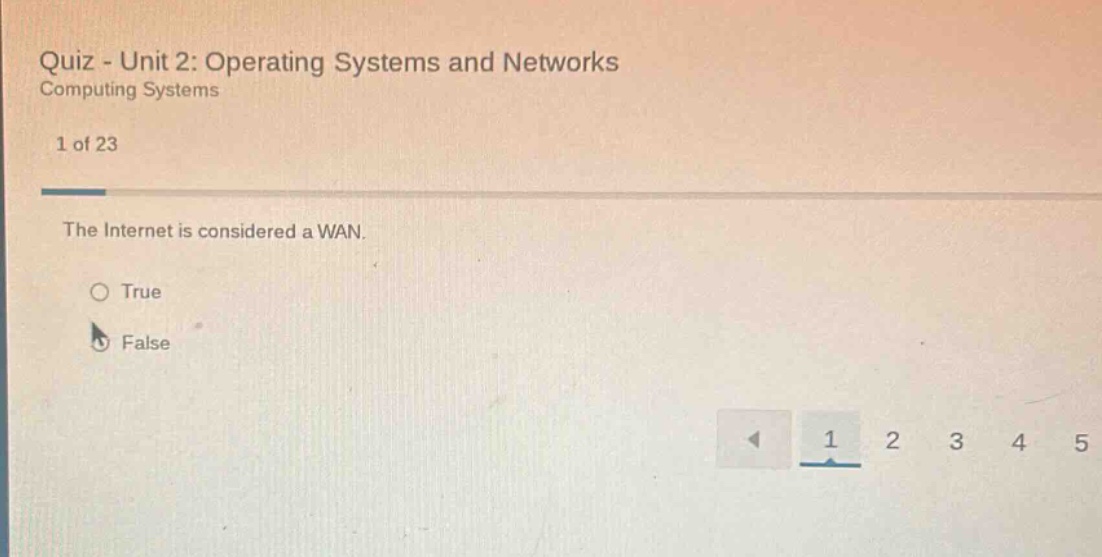 quiz - unit 2: operating systems and networks computing systems 1 of 23…