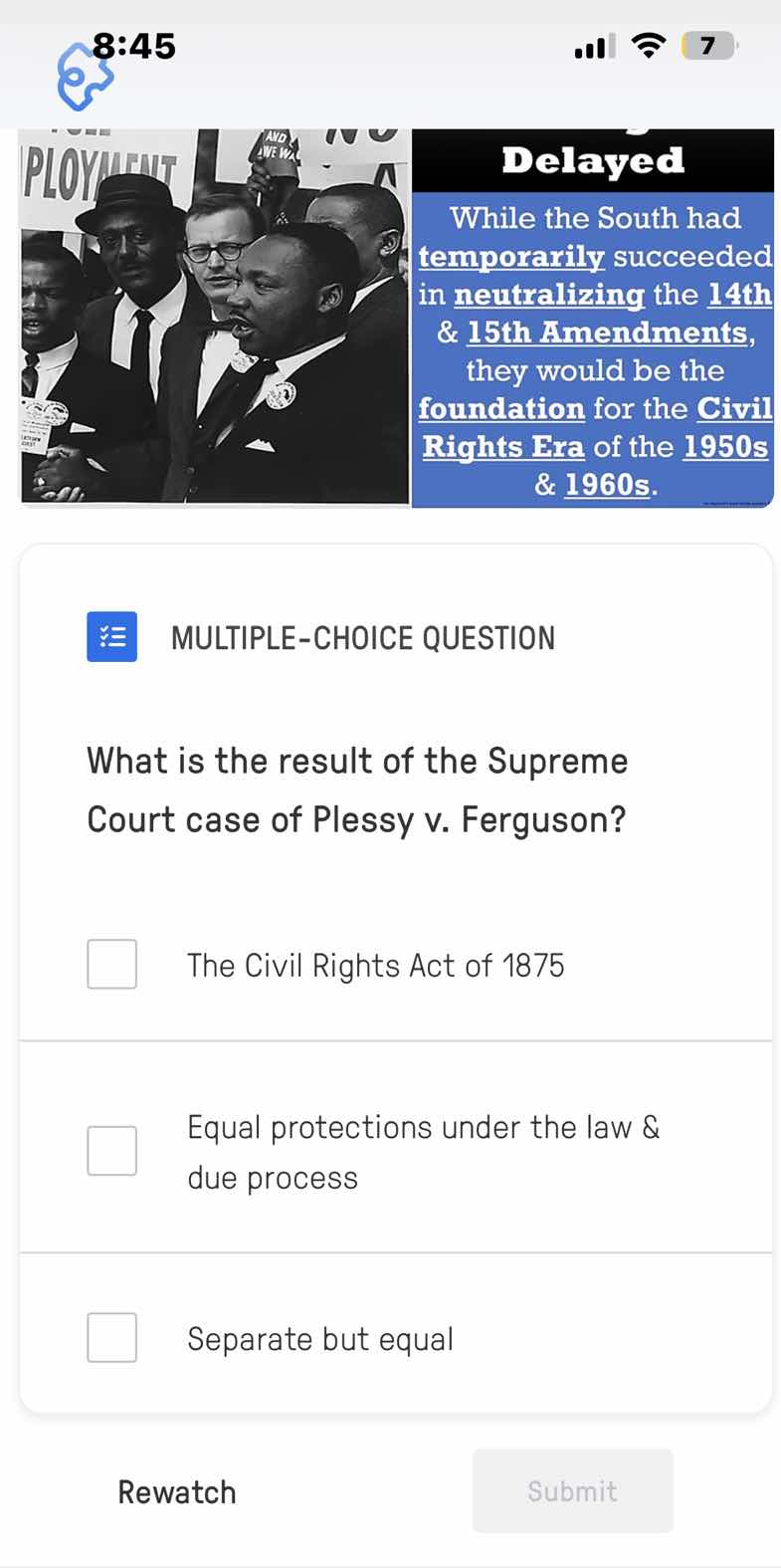 multiple-choice question what is the result of the supreme court case o…