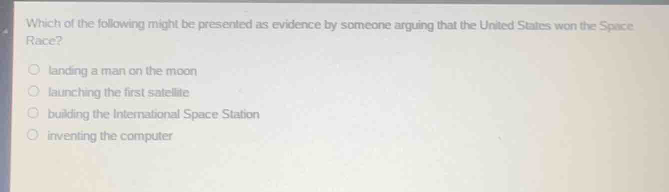 which of the following might be presented as evidence by someone arguin…