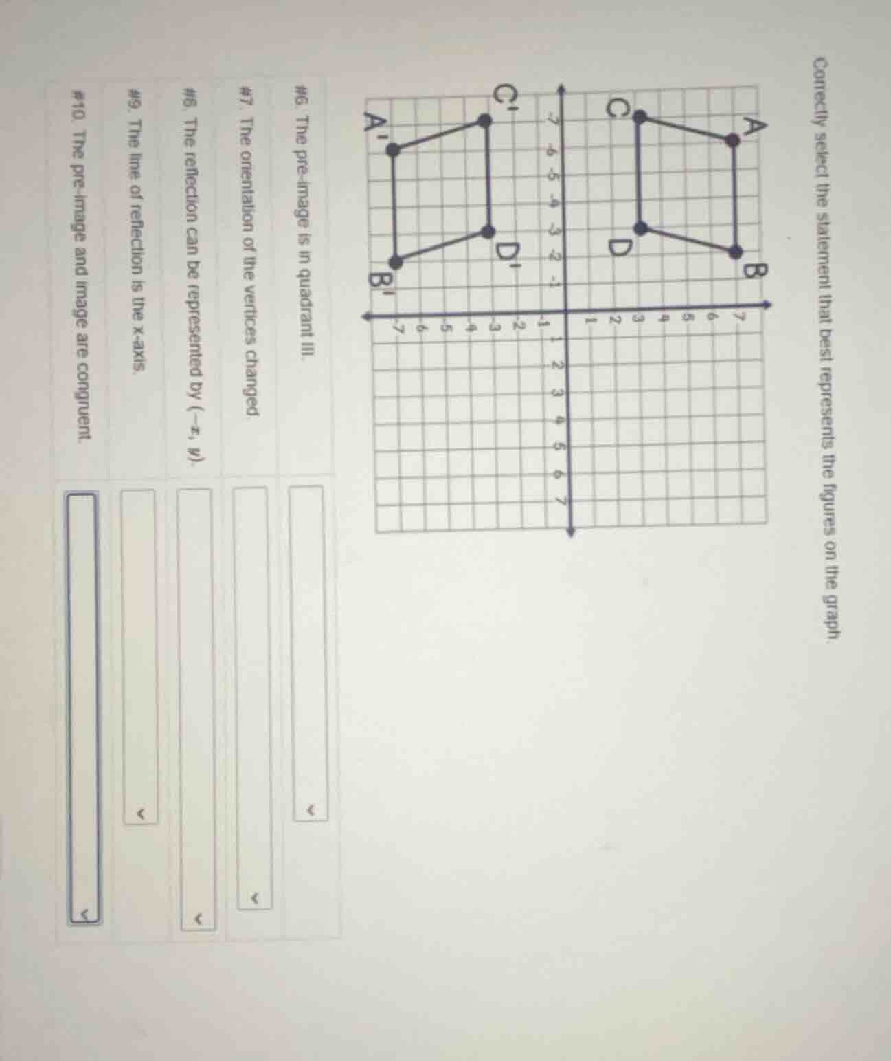 correctly select the statement that best represents the figures on the …