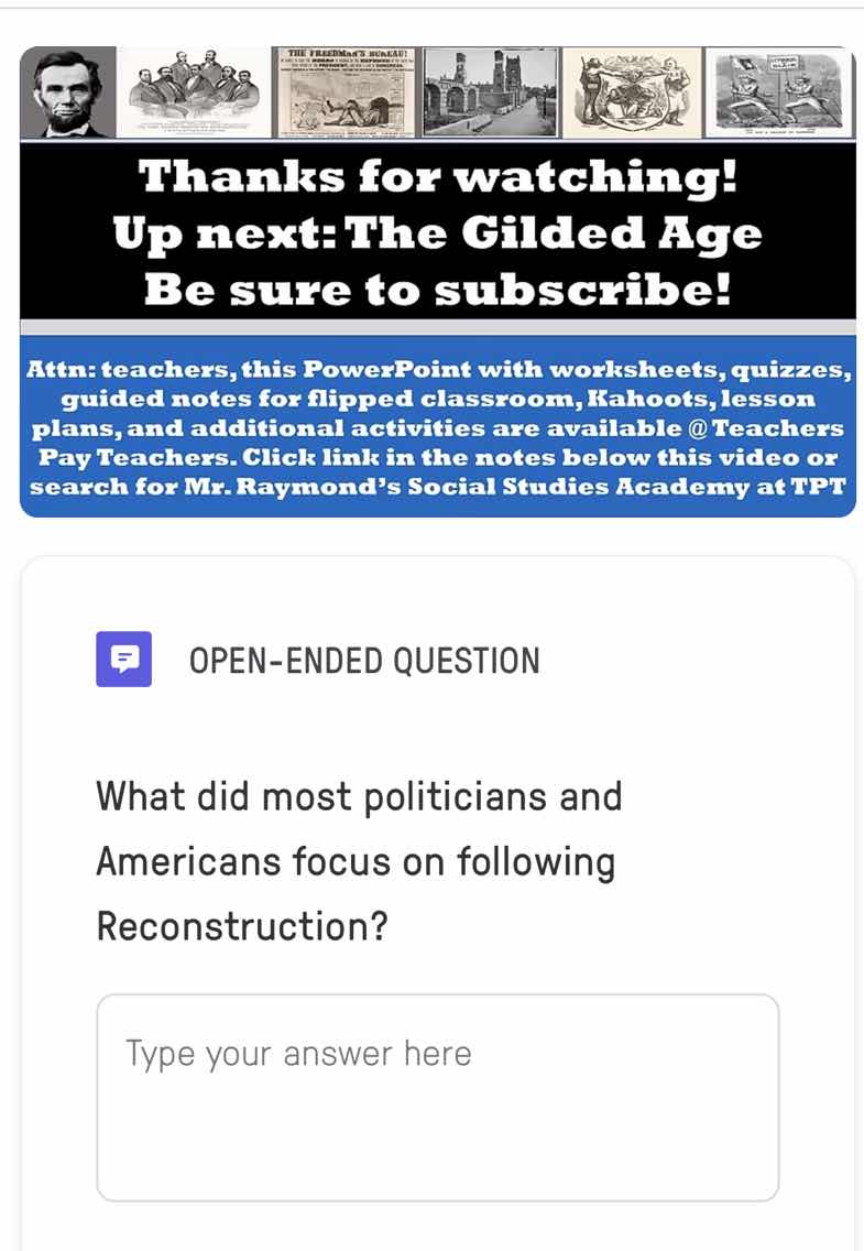 thanks for watching! up next:the gilded age be sure to subscribe! attn:…