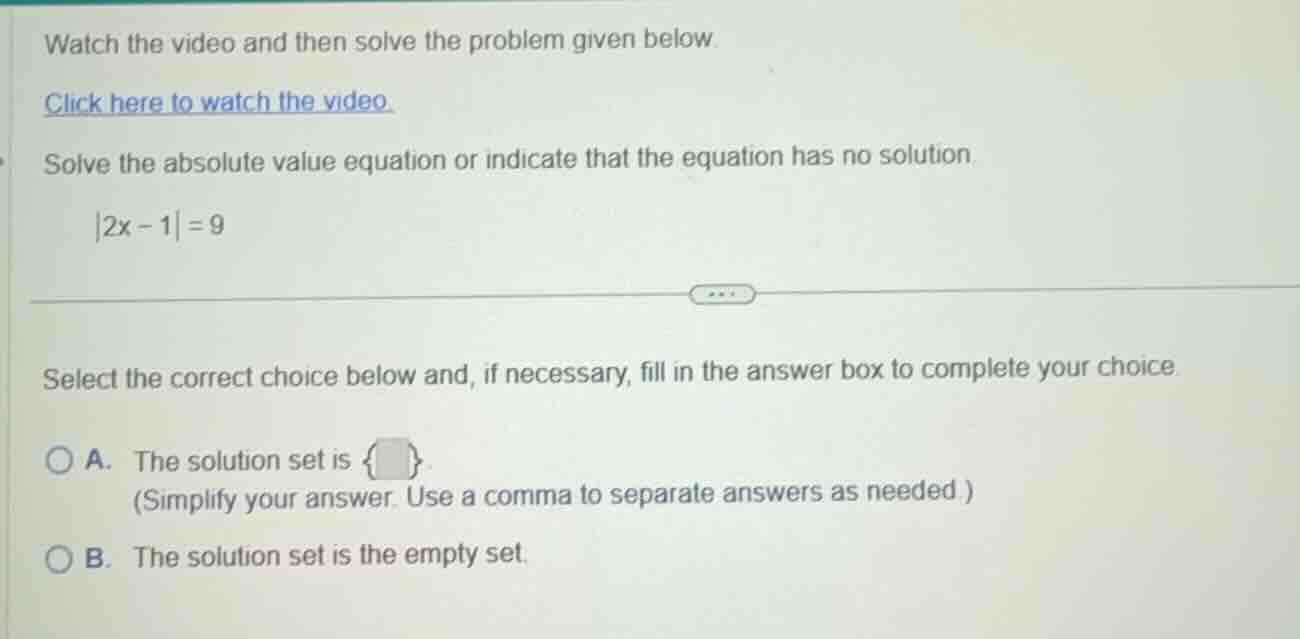 watch the video and then solve the problem given below. click here to w…