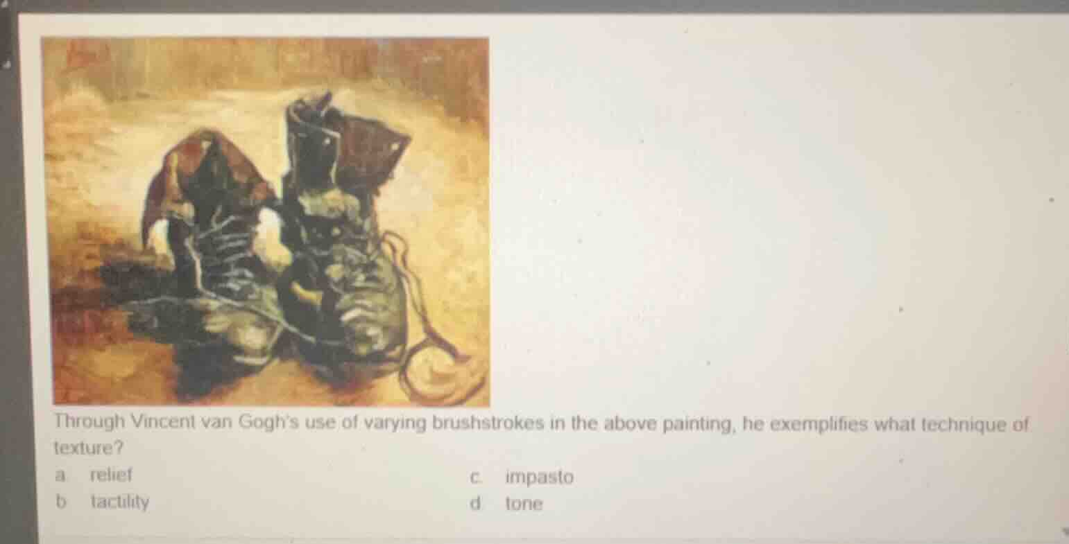 through vincent van gogh’s use of varying brushstrokes in the above pai…
