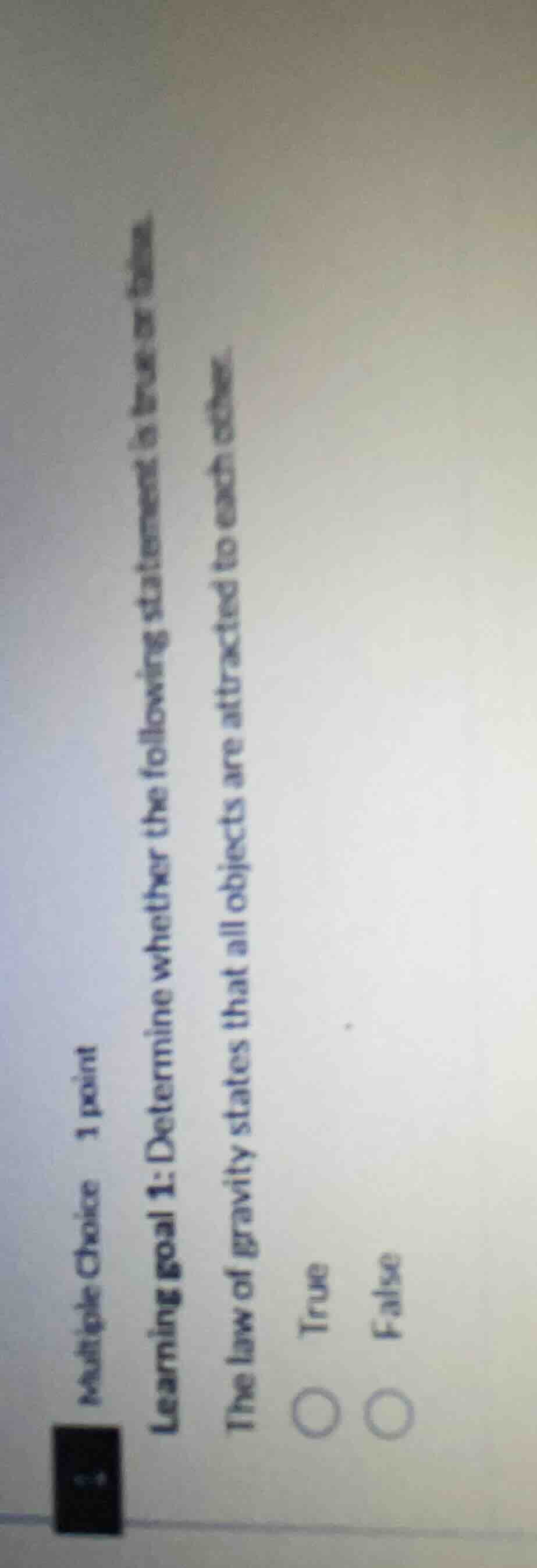 multiple choice 1 point learning goal 1: determine whether the followin…